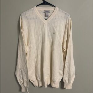 Dockers Lightweight Soft Subtle Striped V-Neck Premium Golf Sweater Size Large